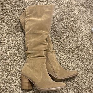 Tan Suede Women's Boots